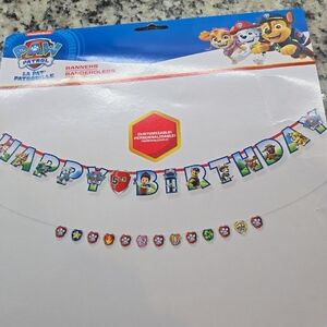 Paw Patrol Colorful Birthday Banner
